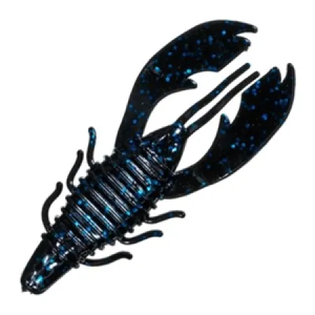 Berkley Havoc Craw Fatty, 8 шт., силікон, Black Blue Fleck, до рибалки #11699