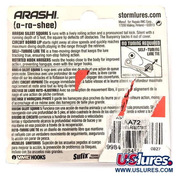 Storm Arashi Silent Square 5, Red Craw, 18 г, воблер #11710