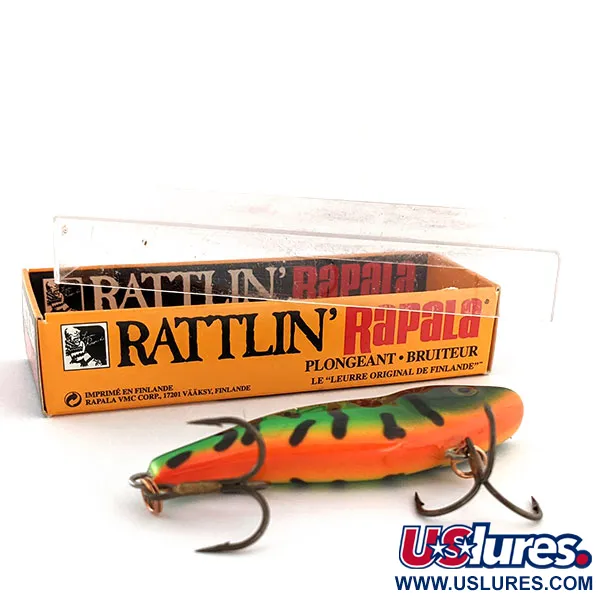Rapala Rattl'n Rap 07, FT (Fire Tiger), 16 г, воблер #11775
