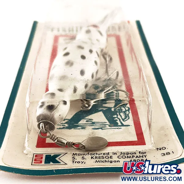 Kmart Kresge #381, білий/чорний, 14 г, воблер #11780