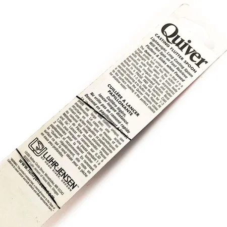 Luhr Jensen Quiver, сірий/оранж, 39 г, блесна коливалка (колебалка) #11781