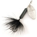 Yakima Bait Worden’s Original Rooster Tail, срібло/чорний, 4,7 г, блешня оберталка (вертушка) #11784