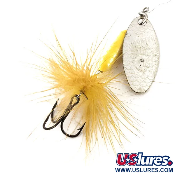 Yakima Bait Worden’s Original Rooster Tail, срібло/жовтий, 3,6 г, блешня оберталка (вертушка) #11787