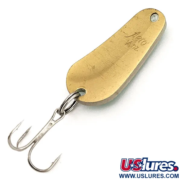 Aeroplane Spinner Aero UV (світиться в ультрафіолеті), зелений/золото, 7 г, блесна коливалка (колебалка) #11792