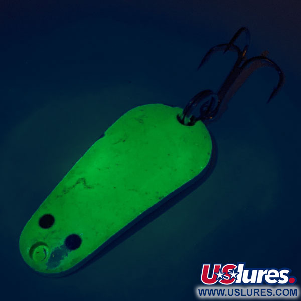 Aeroplane Spinner Aero UV (світиться в ультрафіолеті), зелений/золото, 7 г, блесна коливалка (колебалка) #11792