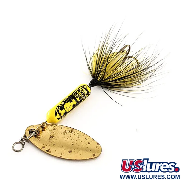 Yakima Bait Worden’s Original Rooster Tail, золото/жовтий, 4,7 г, блешня оберталка (вертушка) #11794