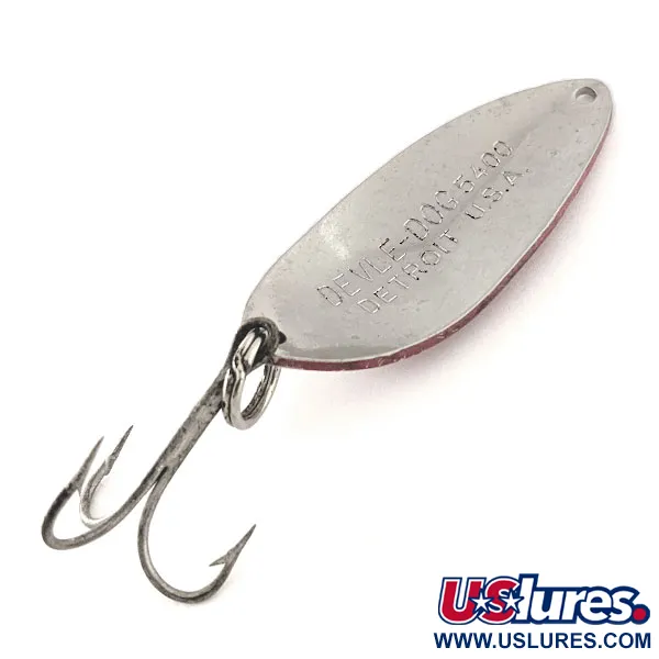 Eppinger Dardevle Devle-Dog 5400, червоний/білий/нікель, 14 г, блесна коливалка (колебалка) #11797