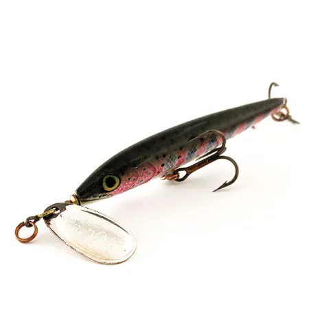Blue Fox Vibrax Minnow Spin 2, срібло/райдужна форель, 12 г, блешня оберталка (вертушка) #11808