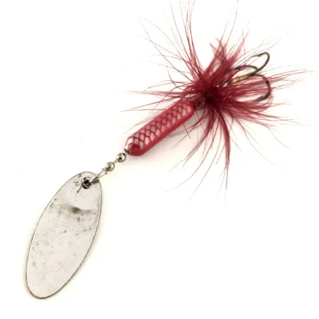 Yakima Bait Worden’s Original Rooster Tail, срібло/червоний, 4,7 г, блешня оберталка (вертушка) #11816