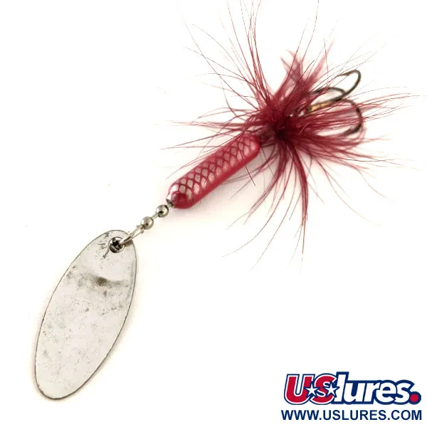 Yakima Bait Worden’s Original Rooster Tail, срібло/червоний, 4,7 г, блешня оберталка (вертушка) #11816