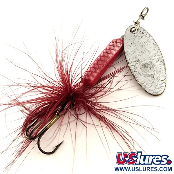 Yakima Bait Worden’s Original Rooster Tail, срібло/червоний, 4,7 г, блешня оберталка (вертушка) #11816