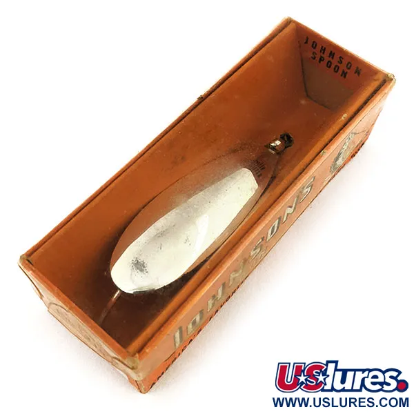  Незачіпляйка Johnson Silver Minnow, срібло/покриття шаром справжнього серебра, 12 г, блесна коливалка (колебалка) #11825