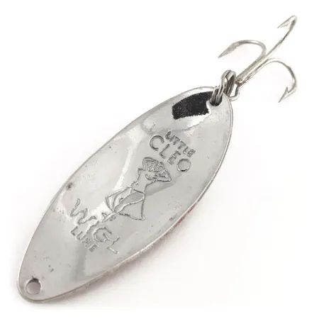 Seneca Little Cleo (Hula Girl), червоний/білий/нікель, 14 г, блесна коливалка (колебалка) #11851