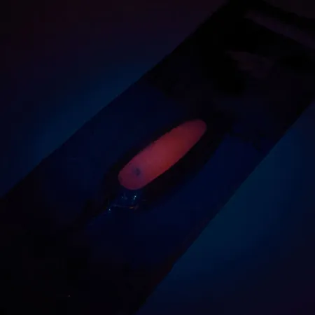 Blue Fox Pixee UV (світиться в ультрафіолеті), карбований нікель/рожевий, 7 г, блесна коливалка (колебалка) #11858