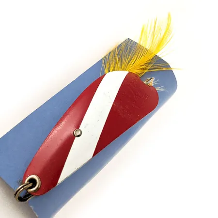 Вінтажна незачіпляйка Rex Spoon виробництва Weezel bait, червоний/білий, 12,5 г, блесна коливалка (колебалка) #11937