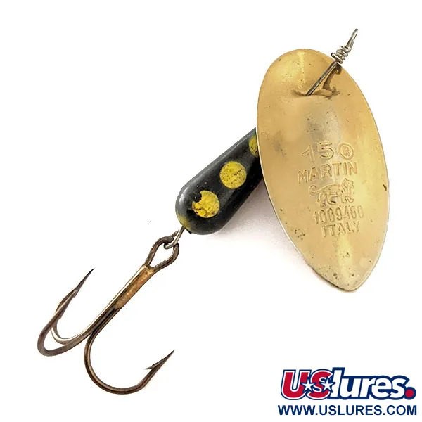  Panther Martin 15, золото/чорний, 15 г, блешня оберталка (вертушка) #11965