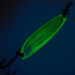 Luhr Jensen Krocodile DIE #3 UV (світиться в ультрафіолеті), зелений, 10 г, блесна коливалка (колебалка) #11967