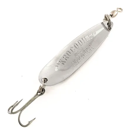 Luhr Jensen Krocodile DIE #4, нікель/синій, 14 г, блесна коливалка (колебалка) #11969