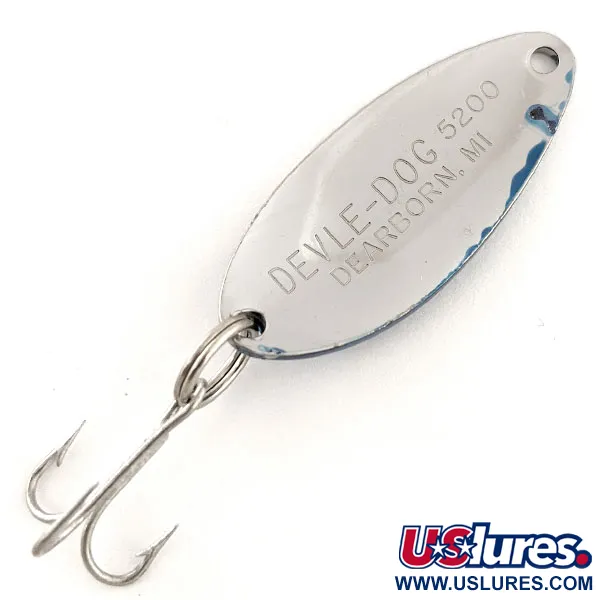 Eppinger Dardevle Devle-Dog 5200, нікель/синій, 7 г, блесна коливалка (колебалка) #11972