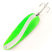 ​Worth Chippewa Steel Spoon UV (світиться в ультрафіолеті), карбований нікель/зелений, 28 г, блесна коливалка (колебалка) #14447