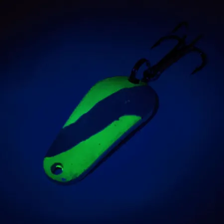 Aeroplane Spinner Aero UV (світиться в ультрафіолеті), зелений/білий/мідь, 7 г, блесна коливалка (колебалка) #12054