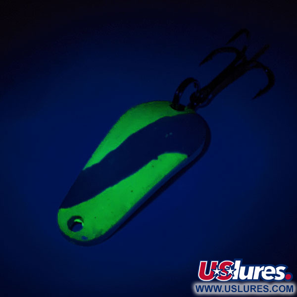 Aeroplane Spinner Aero UV (світиться в ультрафіолеті), зелений/білий/мідь, 7 г, блесна коливалка (колебалка) #12054