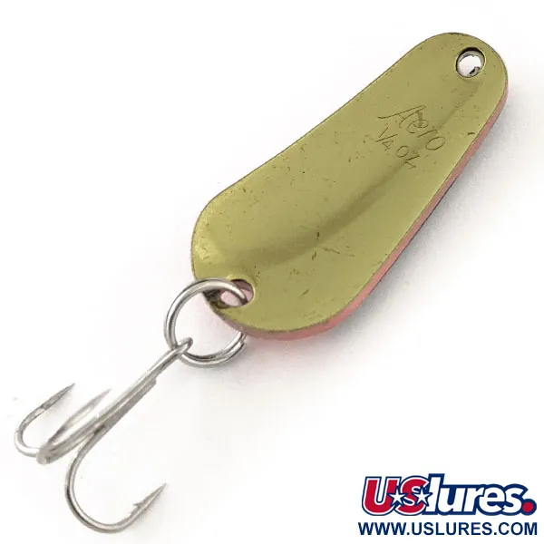 Aeroplane Spinner Aero UV (світиться в ультрафіолеті), чорний/червоний/золото, 7 г, блесна коливалка (колебалка) #12055