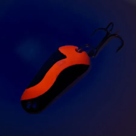 Aeroplane Spinner Aero UV (світиться в ультрафіолеті), чорний/червоний/золото, 7 г, блесна коливалка (колебалка) #12055