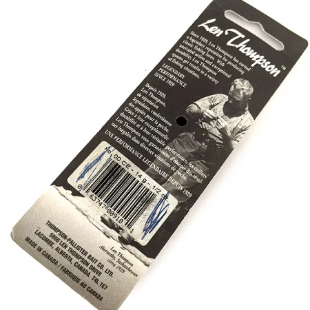 Len Thompson #00, червоний/білий, 14 г, блесна коливалка (колебалка) #12062