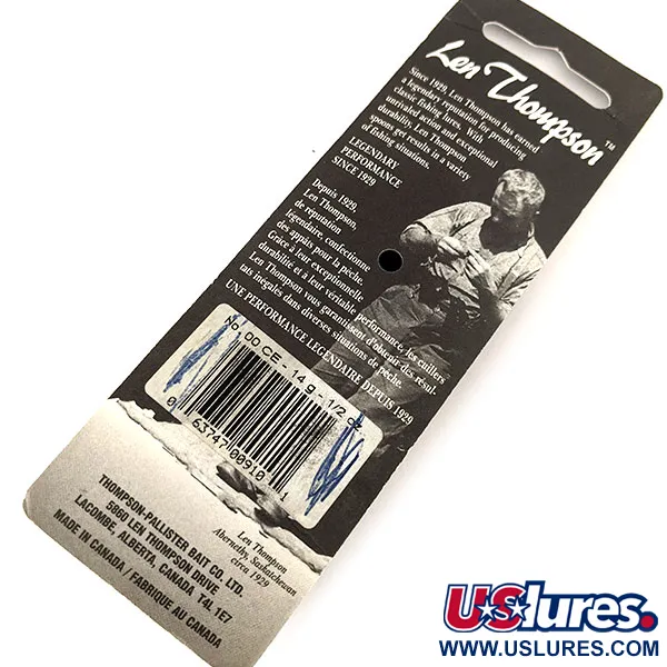  Len Thompson #00, червоний/білий, 14 г, блесна коливалка (колебалка) #12062