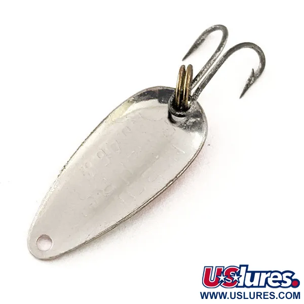  Nebco FlashBait 466​ UV (світиться в ультрафіолеті), карбований нікель/червоний, 1 г, блесна коливалка (колебалка) #12115