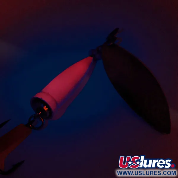  Blue Fox Super Vibrax Salmon UV (світиться в ультрафіолеті), Хром/рожевий, 33 г, блешня оберталка (вертушка) #12161