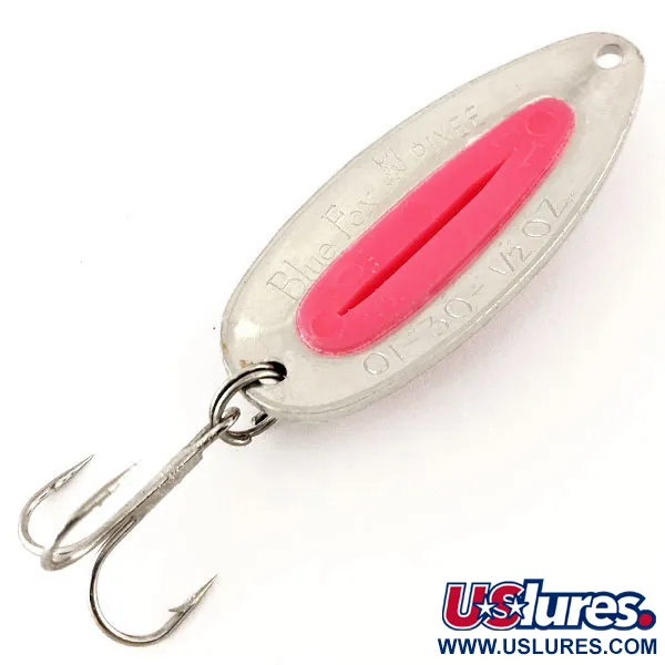  Blue Fox Pixee, карбований нікель/рожевий, 14 г, блесна коливалка (колебалка) #12186
