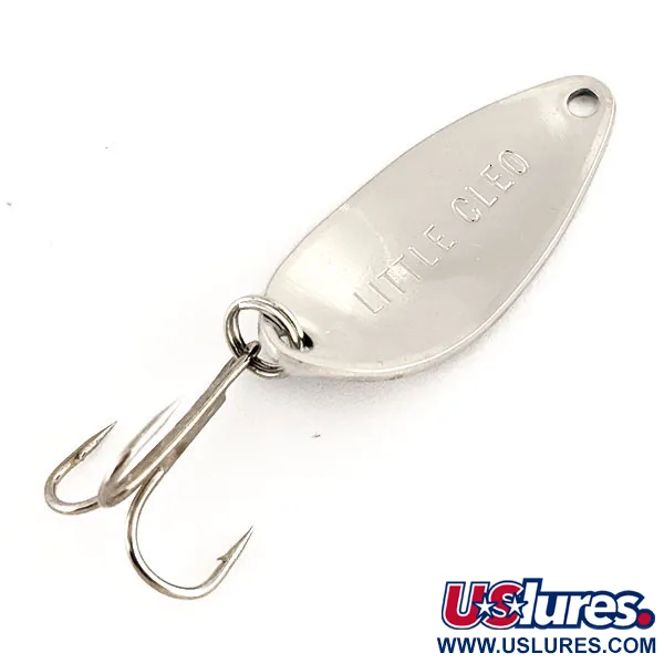  Little Cleo Seneca, нікель/синій, 4 г, блесна коливалка (колебалка) #12196