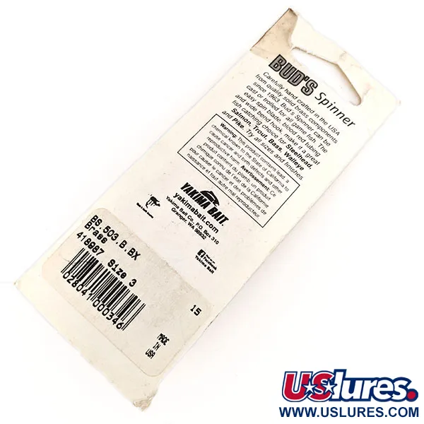 Yakima Bait Steel Head 3 by Bud, золото, 7 г, блешня оберталка (вертушка) #12204