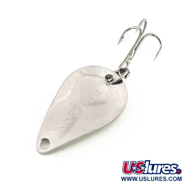 Acme K.O. Wobbler UV (світиться в ультрафіолеті), нікель/синій, 7 г, блесна коливалка (колебалка) #12215