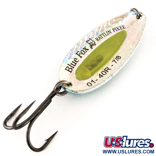  Blue Fox Rattlin Pixee, жовтий/синій, 24 г, блесна коливалка (колебалка) #12216