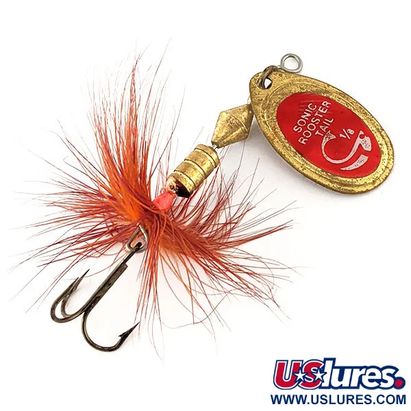Yakima Bait Sonic RSonic Rooster Tail, латунь/червоний, 5 г, блешня оберталка (вертушка) #12309