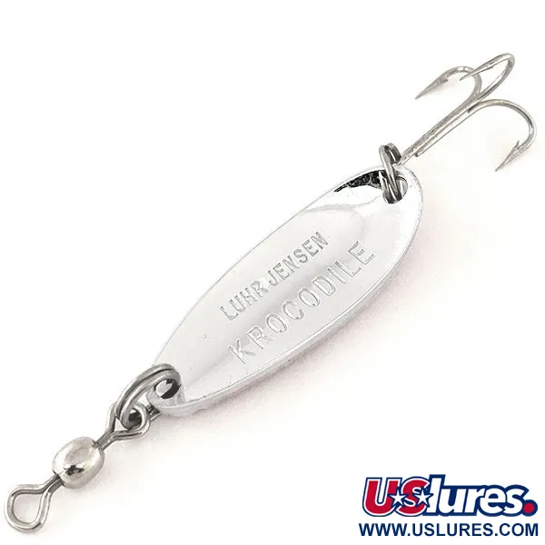 Luhr Jensen Krocodile, карбований нікель/червоний, 9 г, блесна коливалка (колебалка) #12318