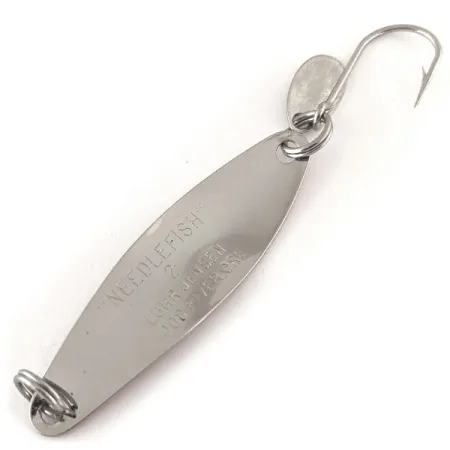 Luhr Jensen Needlefish 2 UV (світиться в ультрафіолеті), Хром/райдужна форель, 3 г, блесна коливалка (колебалка) #12323