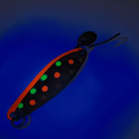 Luhr Jensen Needlefish 2 UV (світиться в ультрафіолеті), Хром/райдужна форель, 3 г, блесна коливалка (колебалка) #12323