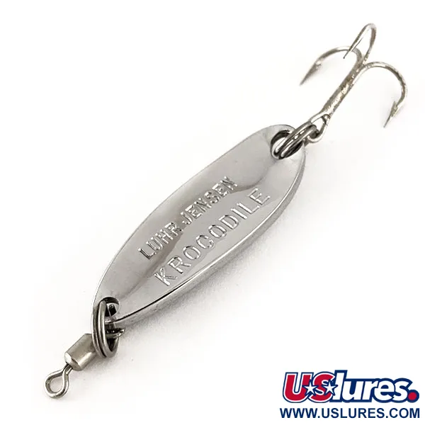 Luhr Jensen Krocodile, Хром/синій, 7 г, блесна коливалка (колебалка) #12326