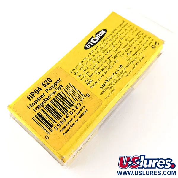 Storm Hopper Popper, Fire tiger, 2 г, воблер #12357