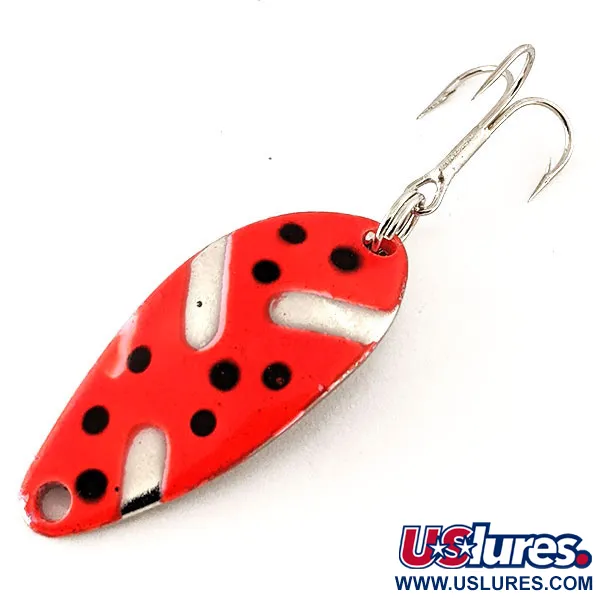  Little Cleo Seneca, червоний/чорний/нікель, 5 г, блесна коливалка (колебалка) #12366