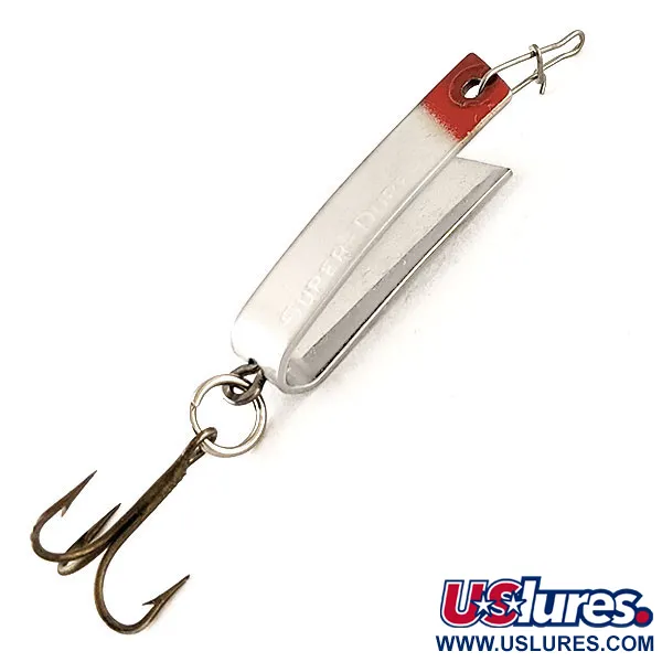  Luhr Jensen Super-Duper 501, нікель/червоний, 2,3 г, блесна коливалка (колебалка) #12373