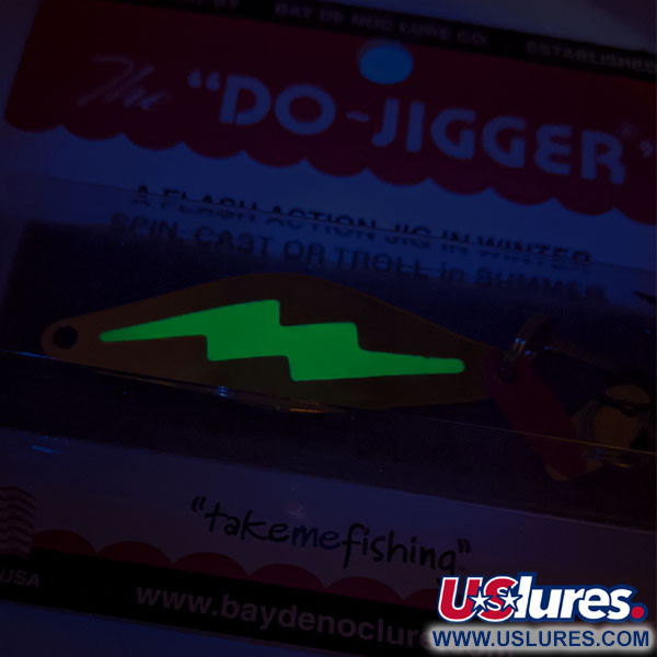  Bay de Noc Do-Jigger #3, золото/зелений UV, 9 г, блесна коливалка (колебалка) #20106