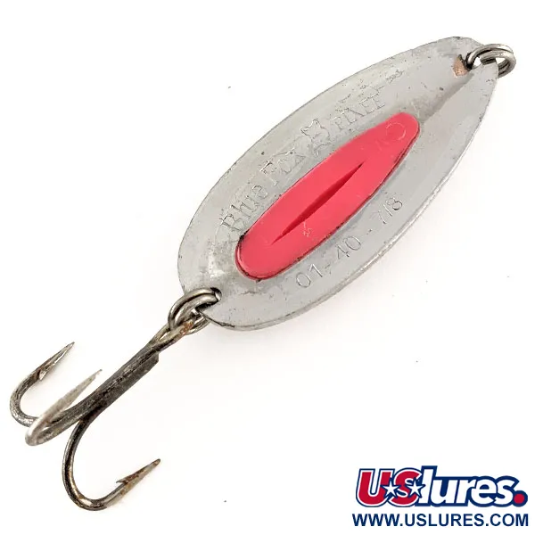  Blue Fox Pixee UV (світиться в ультрафіолеті), карбований нікель/рожевий, 24 г, блесна коливалка (колебалка) #12406