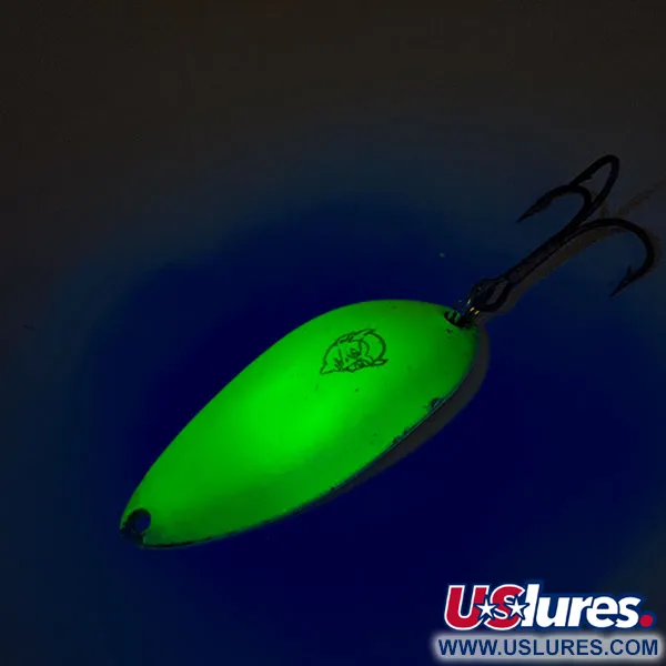 Eppinger Dardevle Devle-Dog 5400 UV (світиться в ультрафіолеті), жовтий/зелений/нікель, 14 г, блесна коливалка (колебалка) #12409