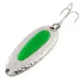  Blue Fox Pixee UV (світиться в ультрафіолеті), карбований нікель/зелений, 24 г, блесна коливалка (колебалка) #12445