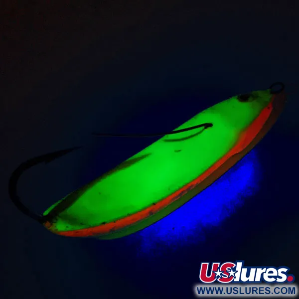 Незачіпляйка Rapala Minnow Spoon UV (світиться в ультрафіолеті), Fire Tiger, 15 г, блесна коливалка (колебалка) #12463